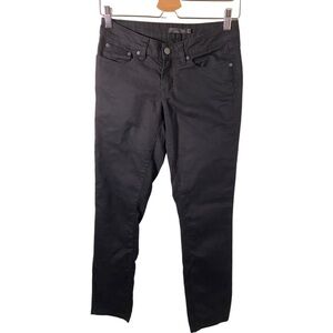 Prana straight-leg black jeans. Size 0/25.
